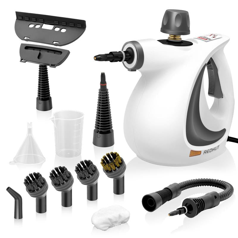 Redhut Handheld Pressurized Steam Cleaner with 12 Accessories