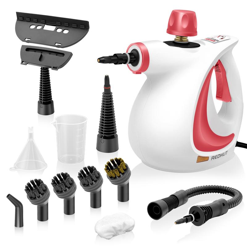 Redhut Handheld Pressurized Steam Cleaner with 12 Accessories