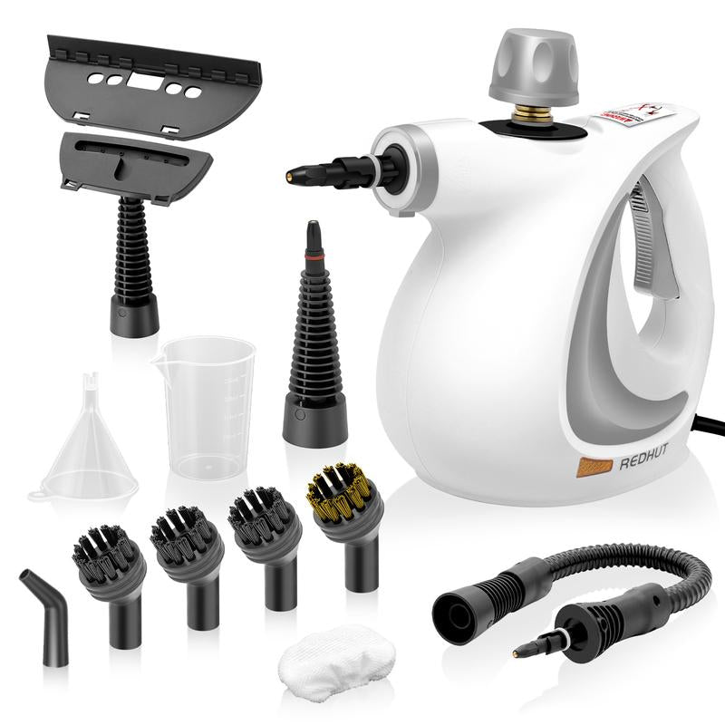 Redhut Handheld Pressurized Steam Cleaner with 12 Accessories